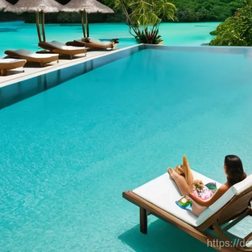 팔라우의 가장 인기 있는 리조트 비교 - **Prompt for Palau Pacific Resort:**
"A stunning, high-angle shot of the Palau Pacific Resort's ...